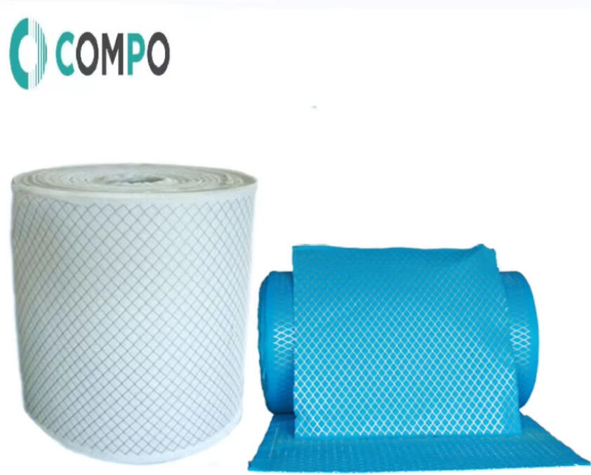 MERV 8-14 Polyester Fiber Laminated Mesh Pre Filter Media Roll For Air Ventilation System